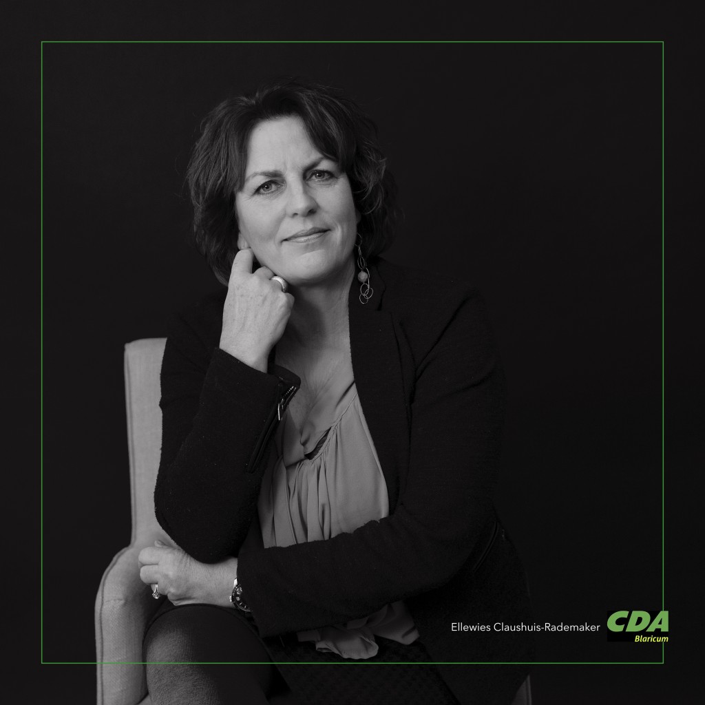 Ellewies Claushuis-Rademaker logo en naam cda blaricum